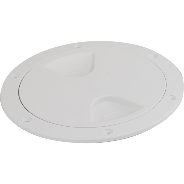 Sea-Dog Screw-Out Deck Plate - White - 6" 335760-1